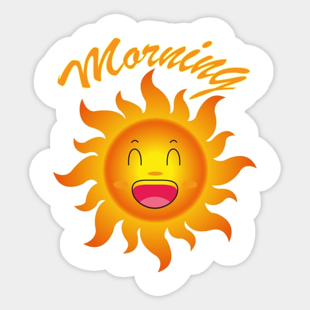 morning sun Sticker by character animal